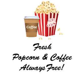 Free popcorn and coffee icon