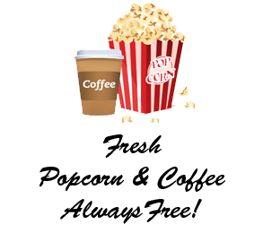 Free popcorn and coffee icon